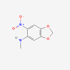 molecular formula C8H8N2O4 B8569431 2-Methylamino-4,5-methylenedioxy-1-nitrobenzene CAS No. 7748-60-9