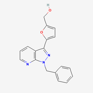 B8569448 [5-(1-Benzyl-1H-pyrazolo[3,4-b]pyridin-3-yl)furan-2-yl]methanol CAS No. 208047-82-9