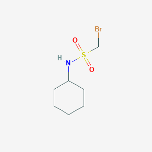 molecular formula C7H14BrNO2S B8569465 N-cyclohexylbromomethanesulfonamide 