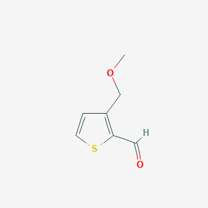 molecular formula C7H8O2S B8569481 3-Methoxymethyl-2-thiophenecarboxaldehyde 