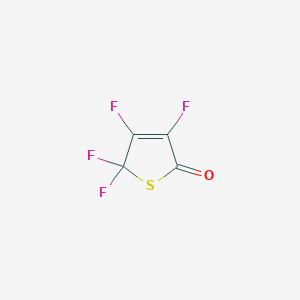 B8569490 2(5H)-Thiophenone, 3,4,5,5-tetrafluoro- CAS No. 142453-20-1