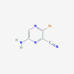 molecular formula C5H3BrN4 B8569505 6-amino-3-bromo-2-Pyrazinecarbonitrile CAS No. 1369485-80-2