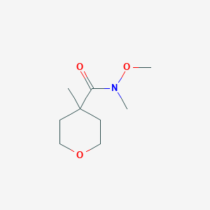 N-methoxy-N,4-dimethyloxane-4-carboxamide