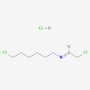 molecular formula C8H16Cl3N B8569544 2-(hexamethyleneimino)ethyl chloride HCl 