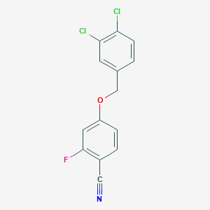 4-[(3,4-Dichlorobenzyl)oxy]-2-fluorobenzo nitrile