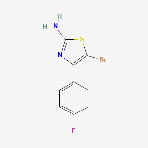 molecular formula C9H6BrFN2S B8569555 5-Bromo-4-(4-fluoro-phenyl)-thiazole-2-ylamine 