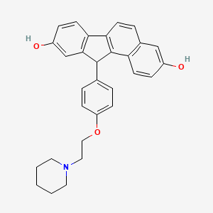 11-{4-[2-(Piperidin-1-yl)ethoxy]phenyl}-11H-benzo[a]fluorene-3,9-diol