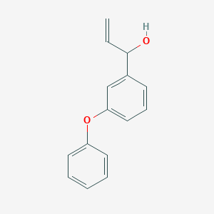 molecular formula C15H14O2 B8569665 1-(3-Phenoxyphenyl)prop-2-en-1-ol 