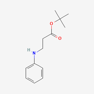 molecular formula C13H19NO2 B8569719 Tert-butyl 3-(phenylamino)propanoate 