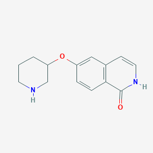 molecular formula C14H16N2O2 B8569733 6-(piperidin-3-yloxy)-2H-isoquinolin-1-one 