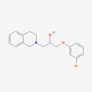 molecular formula C18H20BrNO2 B8569765 1-(3-bromophenoxy)-3-(3,4-dihydroisoquinolin-2(1H)-yl)propan-2-ol 