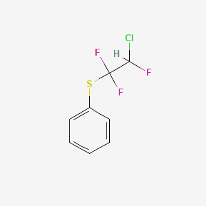 molecular formula C8H6ClF3S B8569775 Benzene, [(2-chloro-1,1,2-trifluoroethyl)thio]- CAS No. 91122-75-7