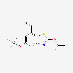 molecular formula C16H21NO2S B8569805 5-(Tert-butoxy)-2-isopropoxy-7-vinylbenzo[d]thiazole CAS No. 889362-86-1
