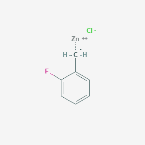 molecular formula C7H6ClFZn B8569821 2-Fluoro-benzylzinc chloride 