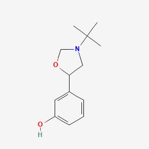 3-(3-tert-Butyl-1,3-oxazolidin-5-yl)phenol