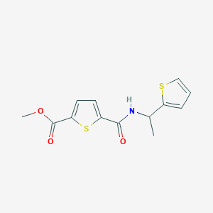 Methyl 5-{[1-(thiophen-2-yl)ethyl]carbamoyl}thiophene-2-carboxylate