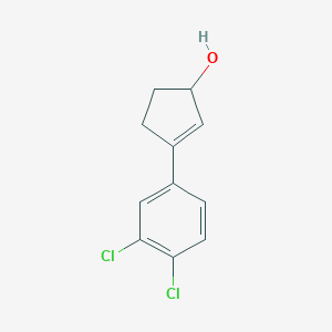 molecular formula C11H10Cl2O B8569881 3-(3,4-Dichlorophenyl)cyclopent-2-en-1-ol 