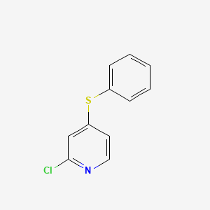 molecular formula C11H8ClNS B8569888 2-Chloro-4-(phenylthio)pyridine 