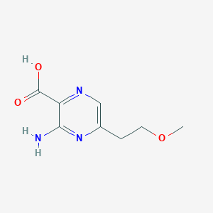 3-Amino-5-(2-methoxy-ethyl)-pyrazine-2-carboxylic acid