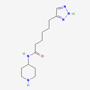N-(Piperidin-4-yl)-6-(1H-1,2,3-triazol-4-yl)hexanamide