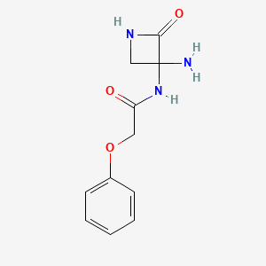 molecular formula C11H13N3O3 B8570003 N-(3-Amino-2-oxoazetidin-3-yl)-2-phenoxyacetamide CAS No. 88149-01-3