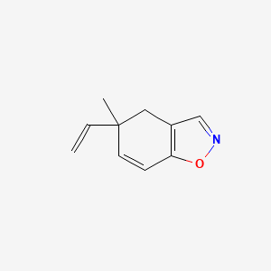 molecular formula C10H11NO B8570020 5-Methyl-5-vinyl-4,5-dihydro-benzo[d]isoxazole 