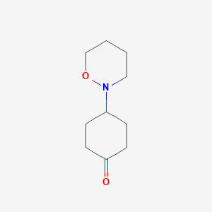 molecular formula C10H17NO2 B8570031 4-(1,2-Oxazinan-2-yl)cyclohexanone 