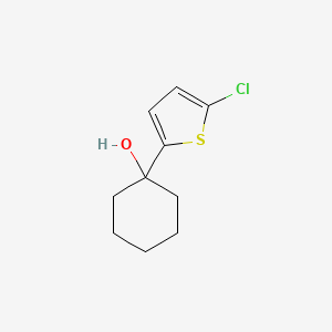 molecular formula C10H13ClOS B8570032 1-(5-Chloro-2-thienyl)cyclohexanol 
