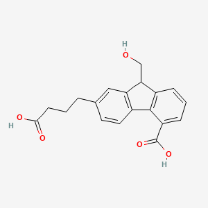 7-(3-Carboxypropyl)-9-(hydroxymethyl)-9H-fluorene-4-carboxylic acid