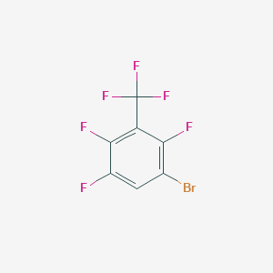 molecular formula C7HBrF6 B8570123 1-Bromo-2,4,5-trifluoro-3-(trifluoromethyl)benzene CAS No. 118829-13-3