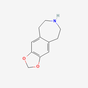 molecular formula C11H13NO2 B8570131 6,7,8,9-tetrahydro-5H-[1,3]dioxolo[4,5-h][3]benzazepine 