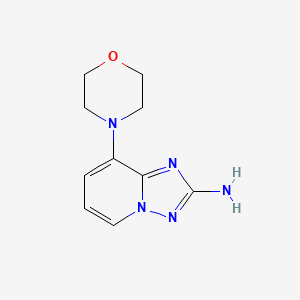molecular formula C10H13N5O B8570137 8-Morpholin-4-yl-[1,2,4]triazolo[1,5-a]pyridin-2-ylamine 