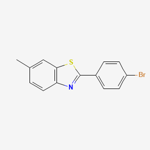 molecular formula C14H10BrNS B8570146 2-(4-Bromophenyl)-6-methylbenzo[d]thiazole 