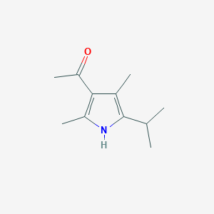molecular formula C11H17NO B8570164 2,4Dimethyl-3-acetyl-5-isopropyl pyrrole 