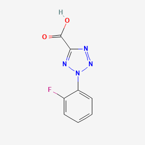 molecular formula C8H5FN4O2 B8570208 2-(2-Fluoro-phenyl)-2H-tetrazole-5-carboxylic acid 