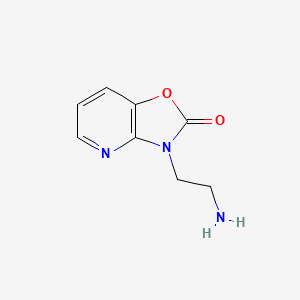 molecular formula C8H9N3O2 B8570230 3-(2-AMINOETHYL)-3H-OXAZOLO[4,5-b]PYRIDIN-2-ONE 