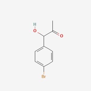 molecular formula C9H9BrO2 B8570290 1-(4-Bromophenyl)-1-hydroxypropan-2-one 