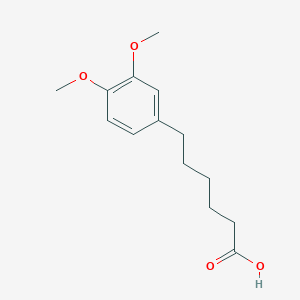 molecular formula C14H20O4 B8570295 6-(3,4-dimethoxyphenyl)hexanoic Acid CAS No. 53012-90-1