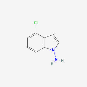 molecular formula C8H7ClN2 B8570383 4-Chloro-indol-1-ylamine 