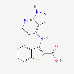 molecular formula C16H11N3O2S B8570508 3-(1H-Pyrrolo[2,3-b]pyridin-4-ylamino)-benzo[b]thiophene-2-carboxylic acid 