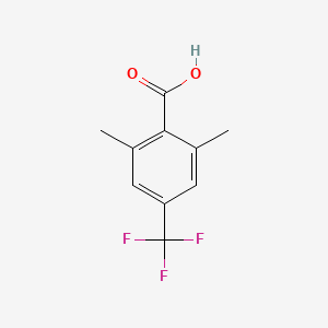 molecular formula C10H9F3O2 B8570516 2,6-Dimethyl-4-trifluoromethyl-benzoic acid 