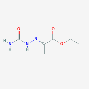 molecular formula C6H11N3O3 B8570519 Ethyl-2-(carbamoylhydrazono)-propanoate 