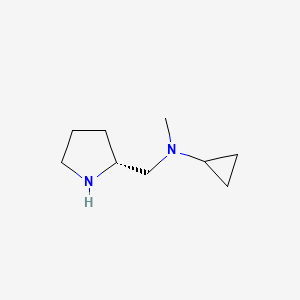 molecular formula C9H18N2 B8570588 (R)-N-Methyl-N-(pyrrolidin-2-ylmethyl)cyclopropanamine 