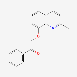 molecular formula C18H15NO2 B8570646 2-Methyl-8-(2-oxo-2-phenylethoxy)quinoline 