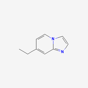 molecular formula C9H10N2 B8570662 7-Ethylimidazo[1,2-a]pyridine 