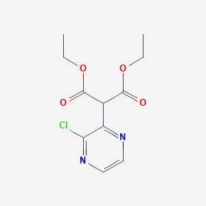 molecular formula C11H13ClN2O4 B8570676 Diethyl (3-chloro-2-pyrazinyl)malonate 