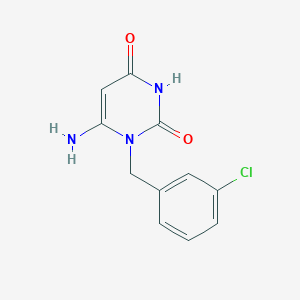 molecular formula C11H10ClN3O2 B8570705 6-Amino-1-(3-chlorobenzyl)-uracil 