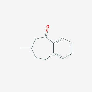 molecular formula C12H14O B8570764 7-Methyl-6,7,8,9-tetrahydro-5H-benzocycloheptene-5-one 