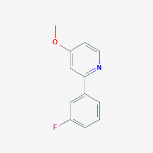 2-(3-Fluorophenyl)-4-methoxypyridine