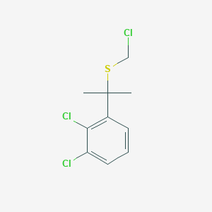 1,2-Dichloro-3-{2-[(chloromethyl)sulfanyl]propan-2-yl}benzene